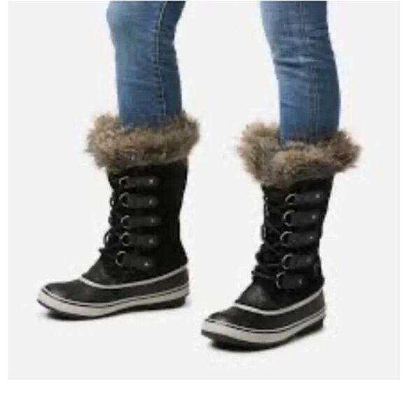 Sorel Joan of Arctic Waterproof Winter Snow Boots Sz 7 Faux Fur Removable Liner - Picture 3 of 10